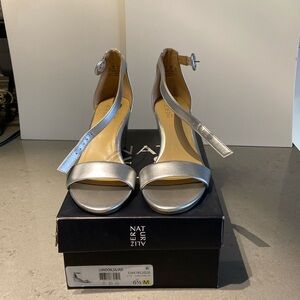 Naturalizer silver wedge sandal